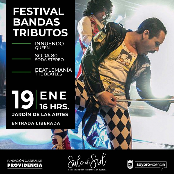 Festival Bandas Tributos: Soda 80, Innuedo (Queen) y Beatlemanía.