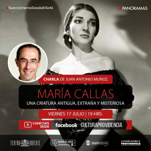 Charla: “María Callas, una criatura antigua, extraña y misteriosa”