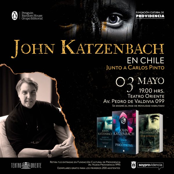 John Katzenbach, autor de la icónica novela de suspenso El Psicoanalista, se presentará en Providencia