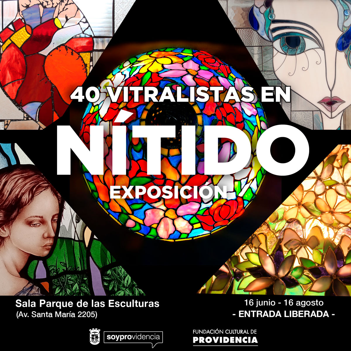 Exposición «Nítido”: 40 vitralistas en Parque de las Esculturas
