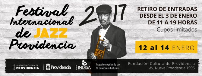Festival de Jazz de Providencia 2017 será gratis nuevamente