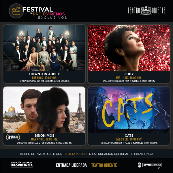 Festival de Pre-Estrenos Exclusivos en Providencia