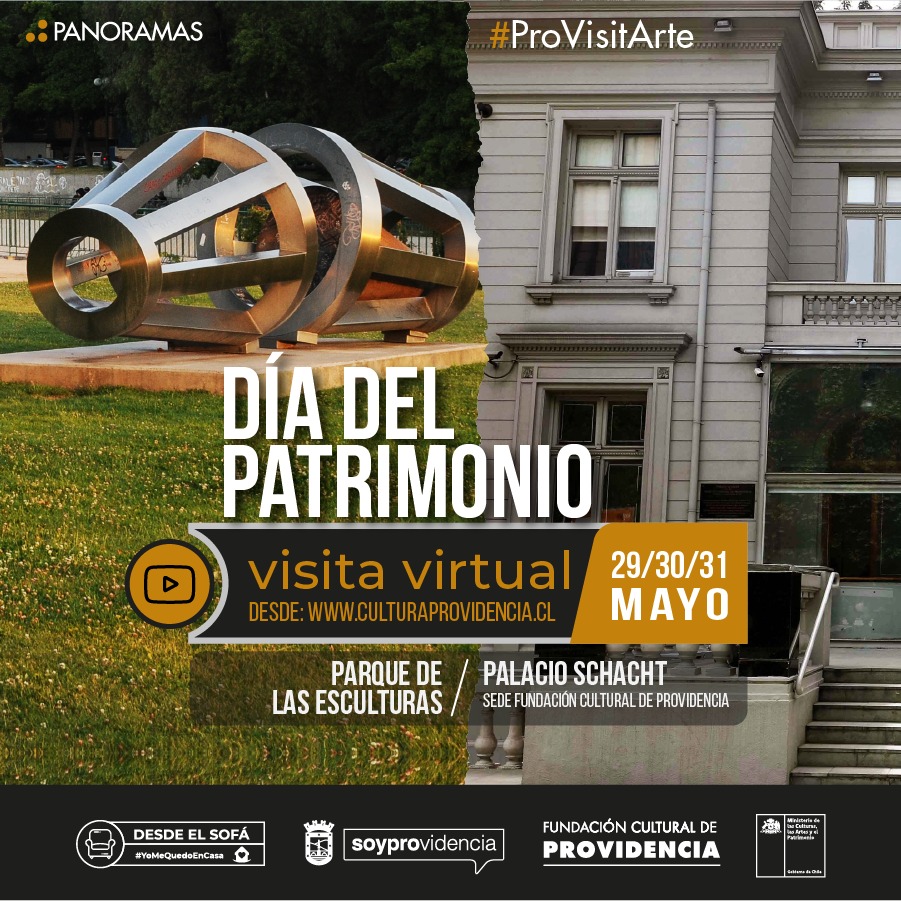 Recorridos virtuales por Palacio Schacht y Parque de las Esculturas en Día del Patrimonio