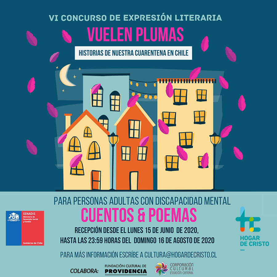 Vuelen, plumas: Hogar de Cristo lanza 6ta versión de Concurso literario para personas con discapacidad