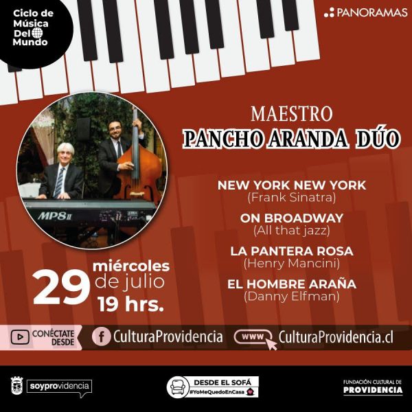 CICLO DE MÚSICA DEL MUNDO: Maestro Pancho Aranda Dúo