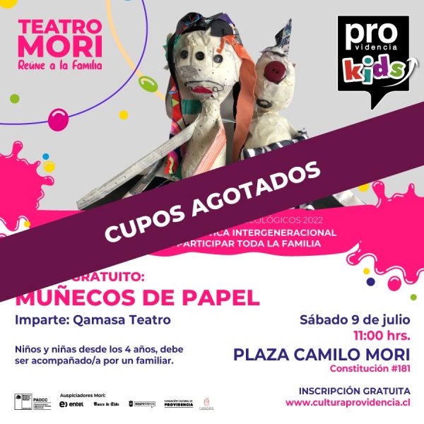 Taller “Muñecos de Papel» de Teatro Mori