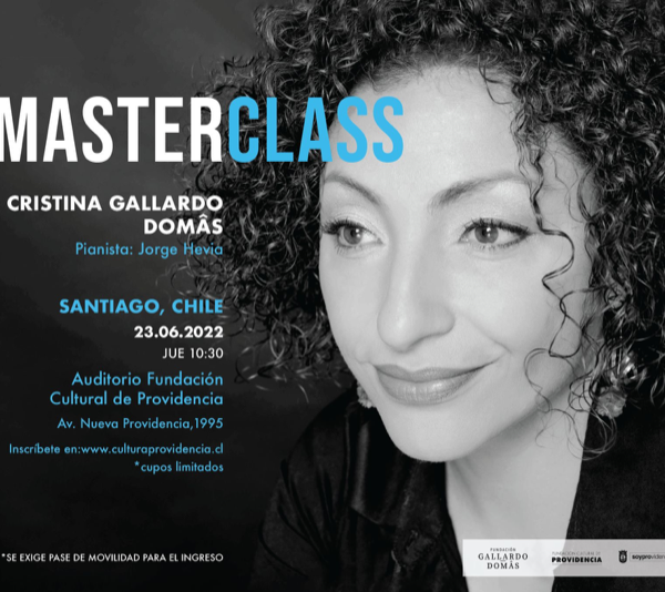 MASTER CLASS JUNTO A CRISTINA GALLARDO-DOMAS